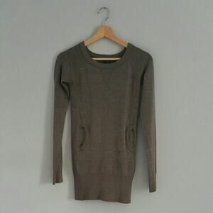 Takeout Pocketed Sweater Gray Junior Size XL